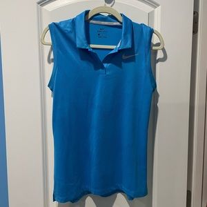 Nike Blue Sleeveless Pickleball Tennis Golf Shirt / Polo / Tank Top | Size Small